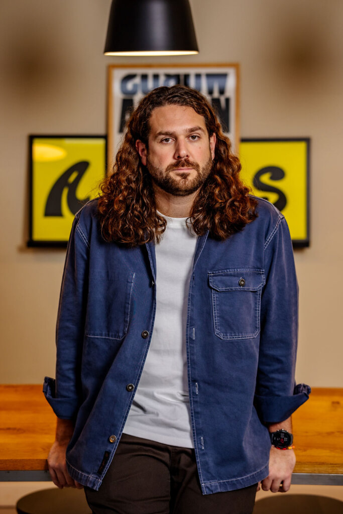 Nathan Crosby standing in kitchen at Fiasco