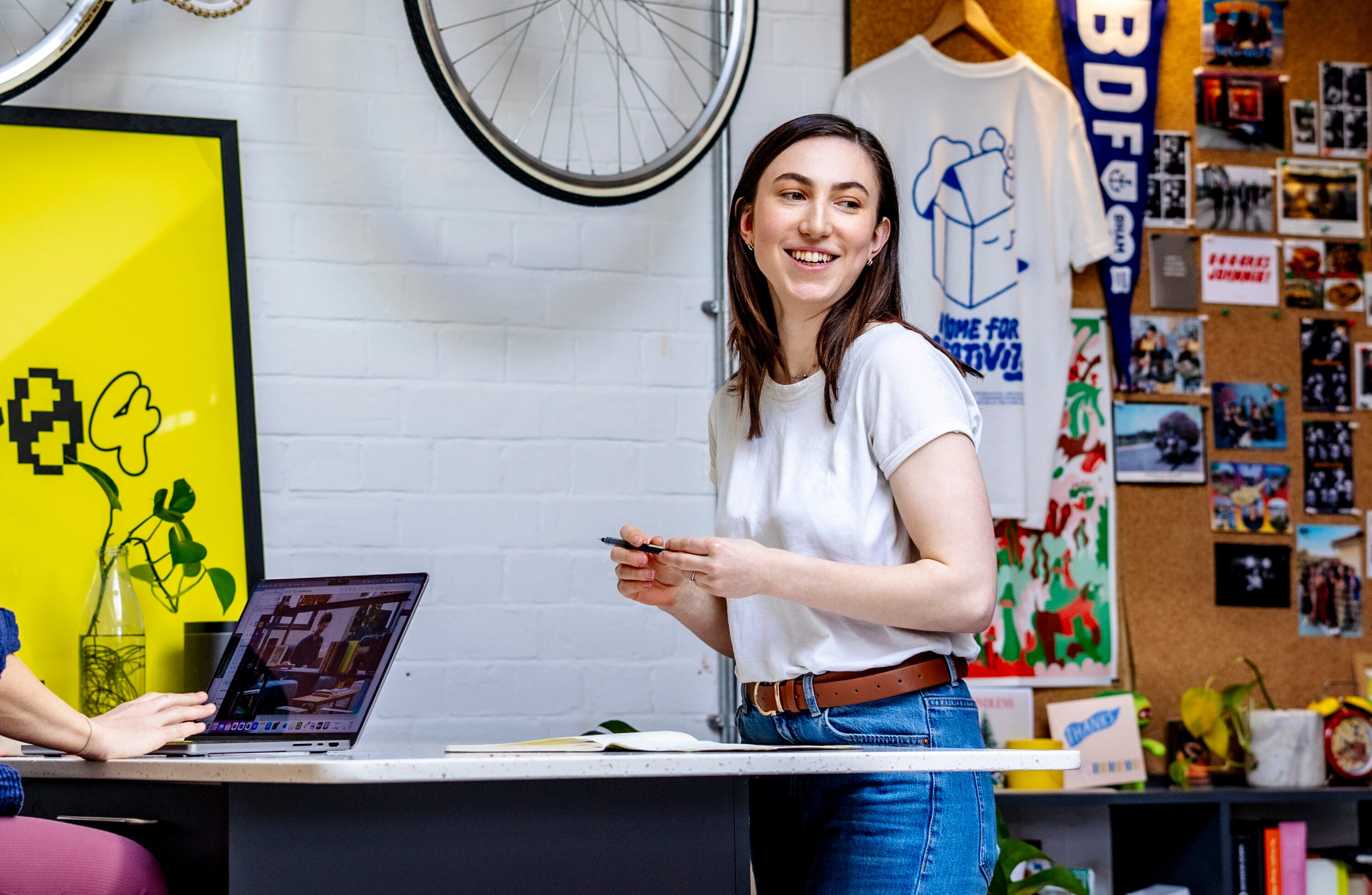 Sasha standing in Fiasco kitchen